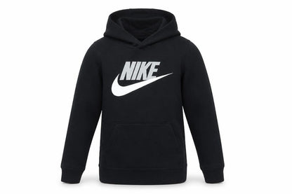 Nike Boys Black 6-7 Years Pullover Hoodie Logo Pocket