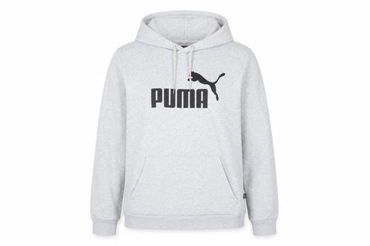 Puma Women’s Grey XL Logo Pullover Hoodie Hooded Cotton Blend