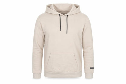 Bershka Men’s Beige M Regular Fit Pullover Hoodie Fleece Pocket