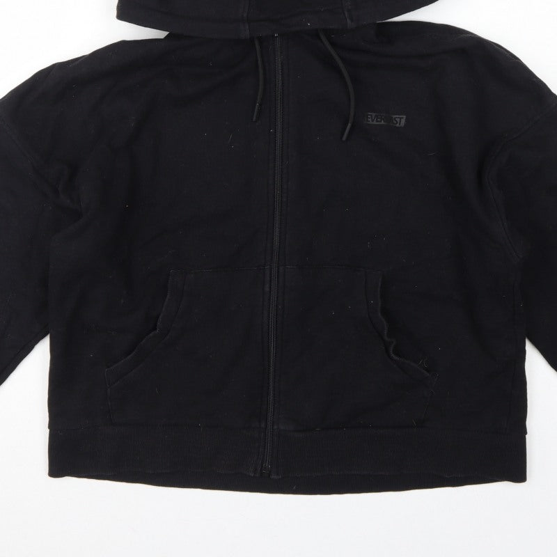 Everlast Women’s Black UK 14 Full Zip Hooded Fleece Hoodie Logo