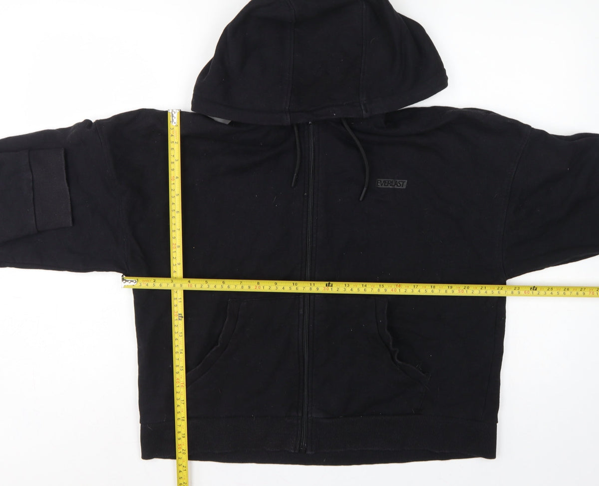 Everlast Women’s Black UK 14 Full Zip Hooded Fleece Hoodie Logo