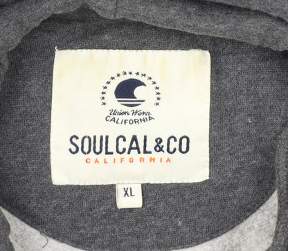 Soulcal & Co Men’s Grey XL Pullover Hoodie California 1986 Logo
