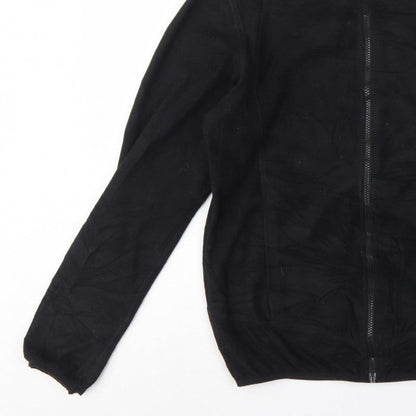 The North Face Men Black Small Fleece Full Zip Outdoor Jacket