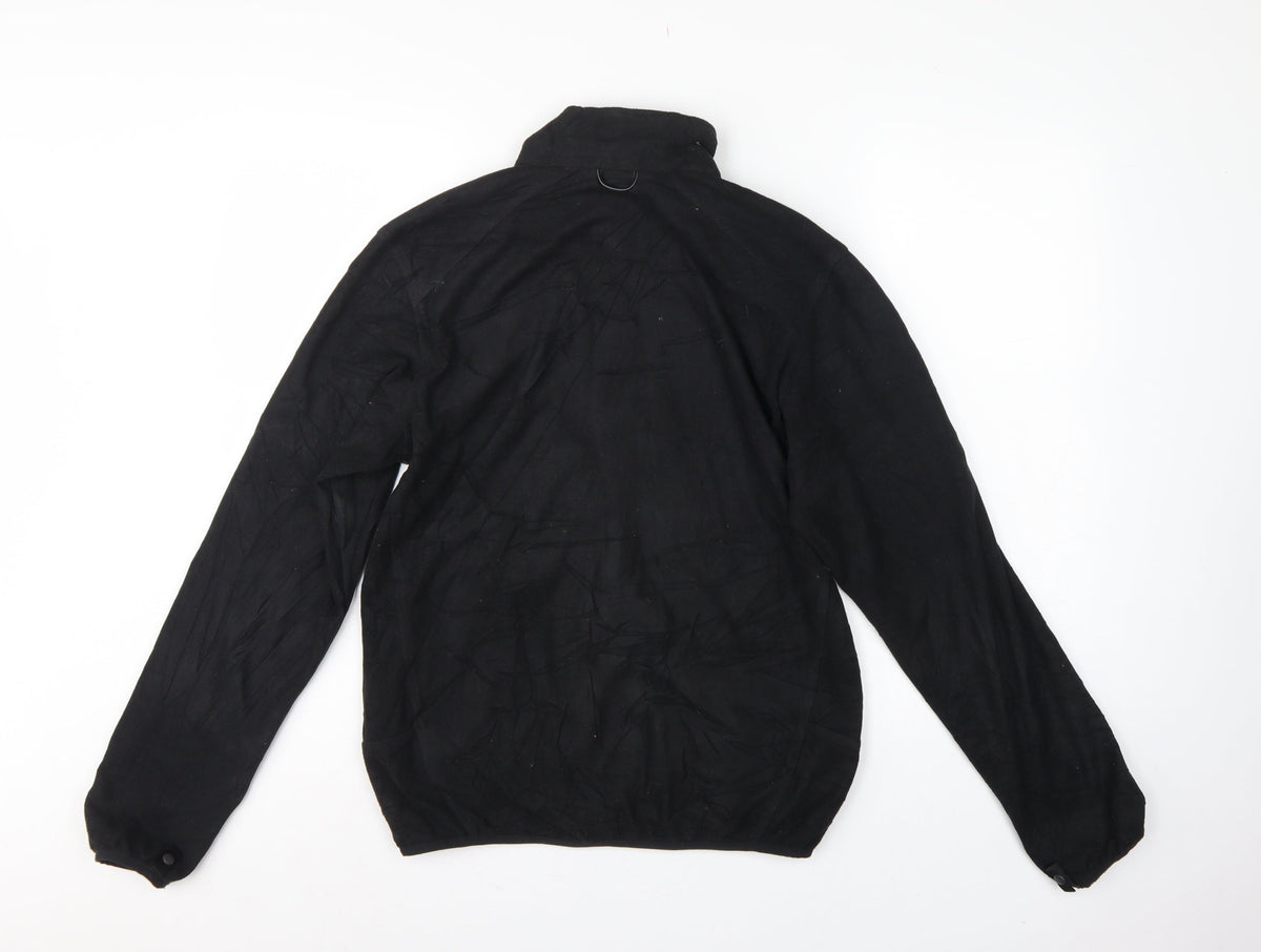 The North Face Men Black Small Fleece Full Zip Outdoor Jacket