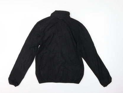 The North Face Men Black Small Fleece Full Zip Outdoor Jacket