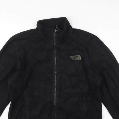The North Face Men Black Small Fleece Full Zip Outdoor Jacket
