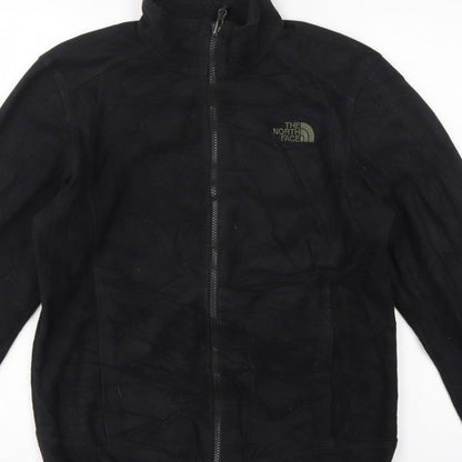 The North Face Men Black Small Fleece Full Zip Outdoor Jacket