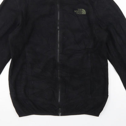The North Face Men Black Small Fleece Full Zip Outdoor Jacket