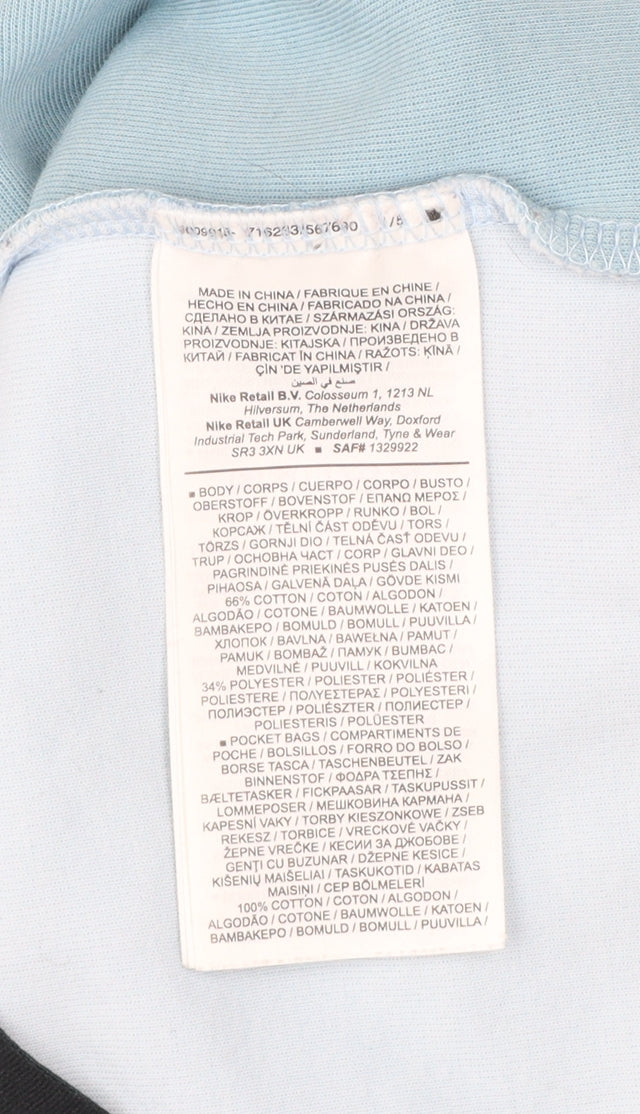 Nike Men Blue M Full Zip Hooded Tech Fleece Sports Hoodie