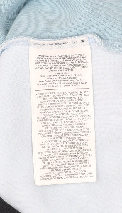 Nike Men Blue M Full Zip Hooded Tech Fleece Sports Hoodie