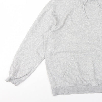 H&M Essentials Men’s Grey L Relaxed Fit Pullover Hoodie Fleece