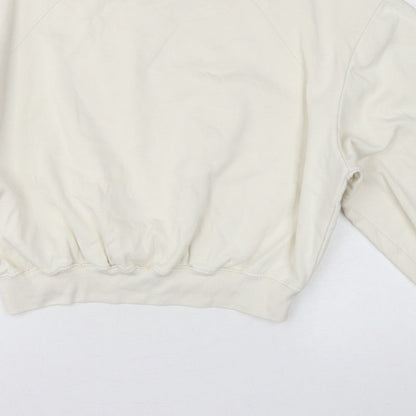 Zara Women’s Ivory UK 8 Relaxed Raglan Sleeve Crew Neck Sweatshirt
