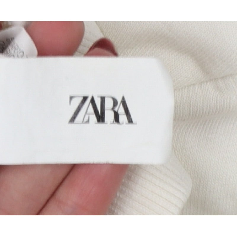 Zara Women’s Ivory UK 8 Relaxed Raglan Sleeve Crew Neck Sweatshirt