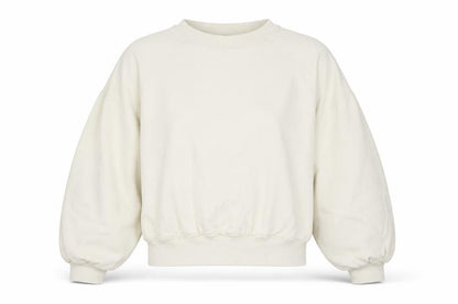 Zara Women’s Ivory UK 8 Relaxed Raglan Sleeve Crew Neck Sweatshirt