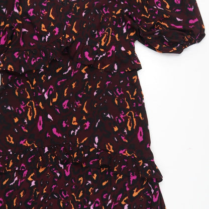 Et Vous Women’s Multicoloured Animal Print Fit & Flare Dress UK 14