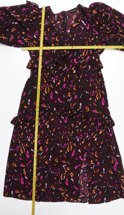 Et Vous Women’s Multicoloured Animal Print Fit & Flare Dress UK 14