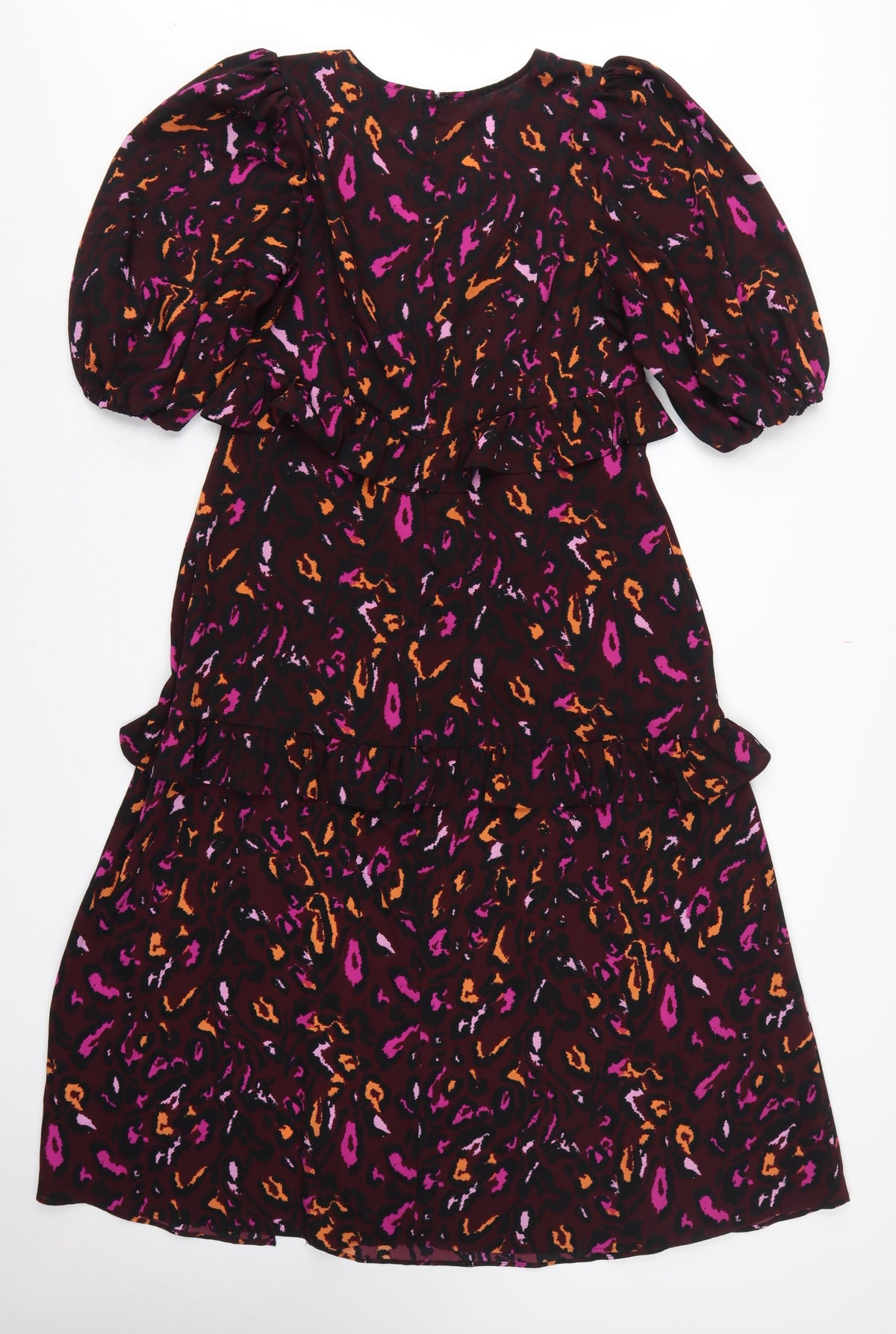 Et Vous Women’s Multicoloured Animal Print Fit & Flare Dress UK 14