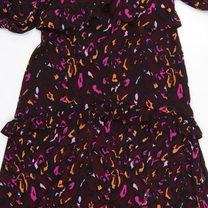Et Vous Women’s Multicoloured Animal Print Fit & Flare Dress UK 14