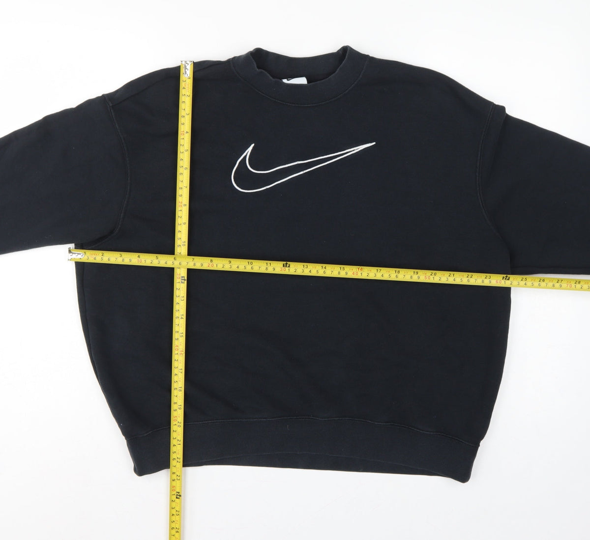 Nike Women’s Black S Dri-FIT Logo Pullover Crew Neck Sweatshirt