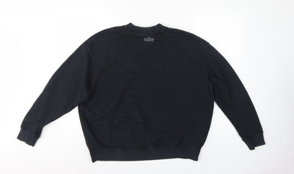 Nike Women’s Black S Dri-FIT Logo Pullover Crew Neck Sweatshirt
