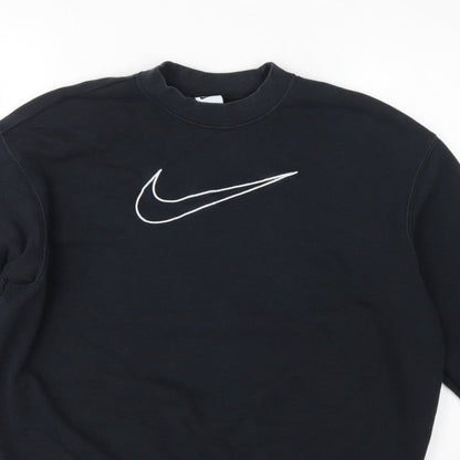 Nike Women’s Black S Dri-FIT Logo Pullover Crew Neck Sweatshirt