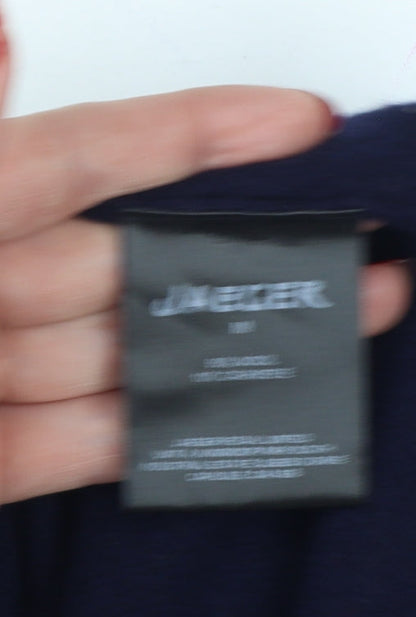Jaeger Men's Blue M Wool Cashmere V-Neck Pullover Jumper