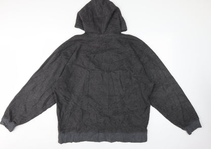 Gap Men’s Grey XL Pullover Hoodie Embroidered Logo Fleece
