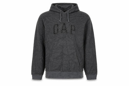 Gap Men’s Grey XL Pullover Hoodie Embroidered Logo Fleece
