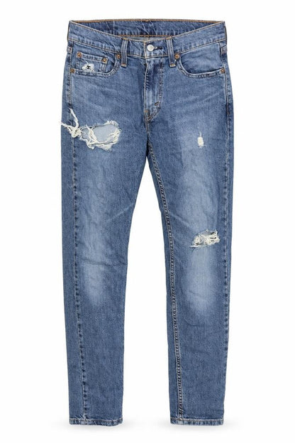 Levi's Men's Blue W30 519 Slim Straight Distressed Jeans