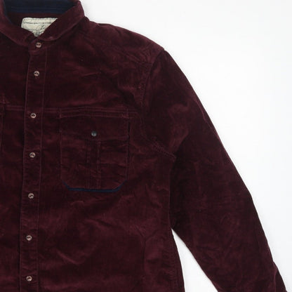 Jack South Men’s Red L Corduroy Western Button-Up Shirt