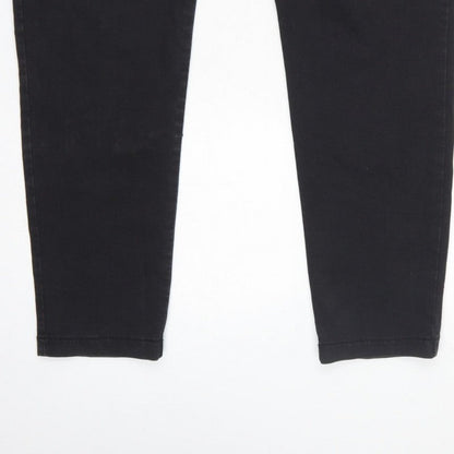 Marks & Spencer Women Black UK 18 Short High Rise Slim Jeggings