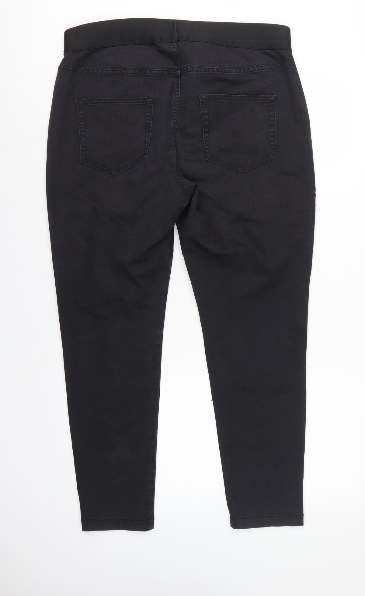 Marks & Spencer Women Black UK 18 Short High Rise Slim Jeggings