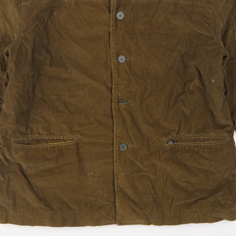 Cotton Traders Men's Brown XL Corduroy Lined Basic Jacket