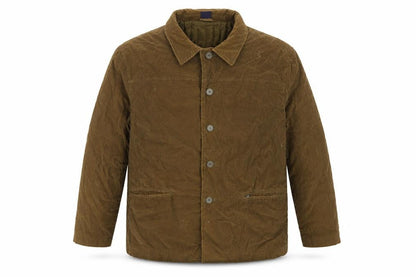 Cotton Traders Men's Brown XL Corduroy Lined Basic Jacket
