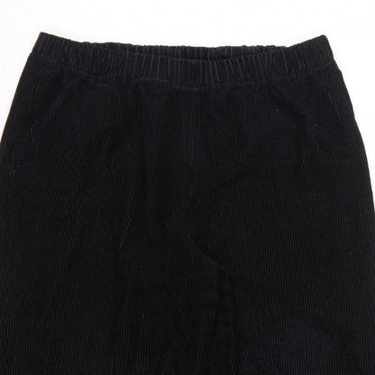 Orvis Women’s Black Size 12 Cotton Corduroy Elastic Waist Tapered Trousers