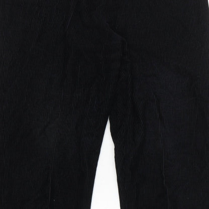 Orvis Women’s Black Size 12 Cotton Corduroy Elastic Waist Tapered Trousers