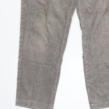 Uniqlo Men's Grey Corduroy Chino Trousers M 30in Regular Tapered