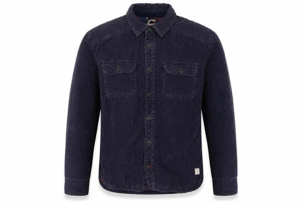 Fat Face Men's Blue M Corduroy Lined Basic Jacket Button-Up
