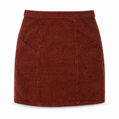 ASOS Design Women Brown Corduroy High Rise Pencil Skirt UK 10 Tall
