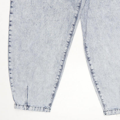 Tu Women Blue UK 16 Balloon High Rise Tapered Denim Jeans