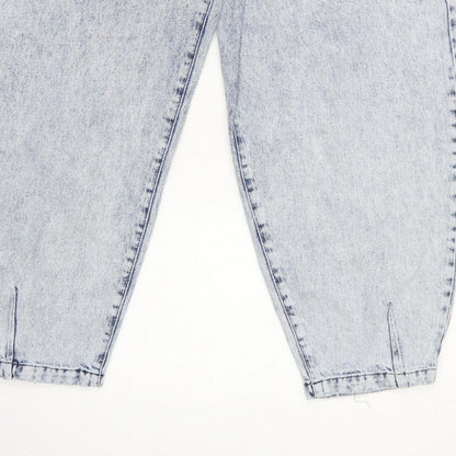 Tu Women Blue UK 16 Balloon High Rise Tapered Denim Jeans