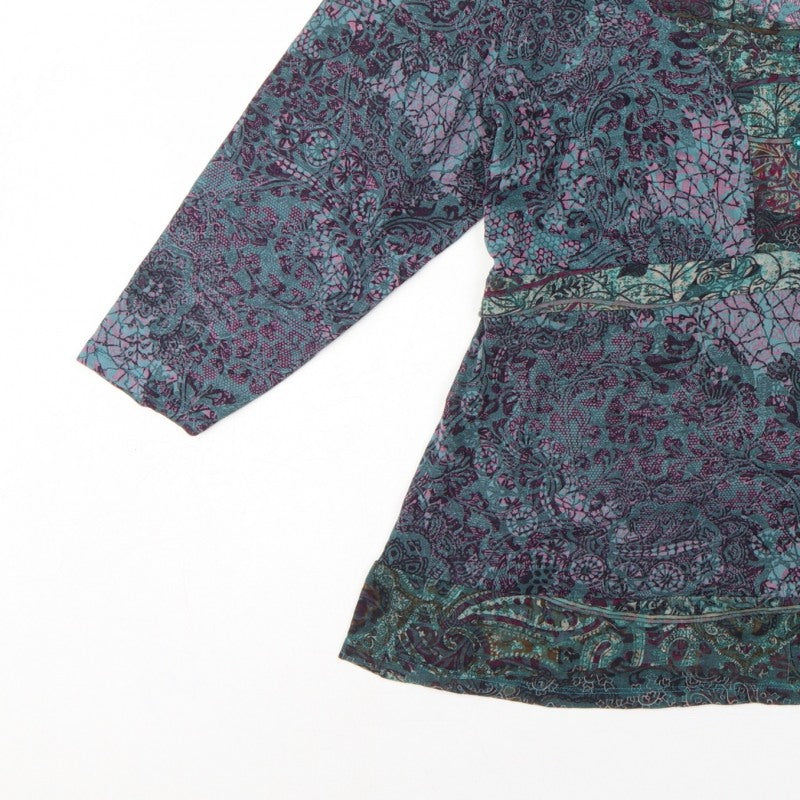 Per Una Women’s Multicoloured Paisley Wrap Blouse Size 20