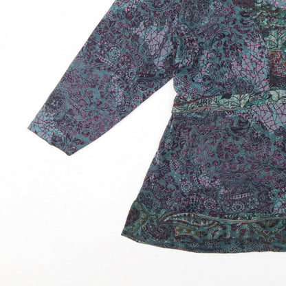 Per Una Women’s Multicoloured Paisley Wrap Blouse Size 20