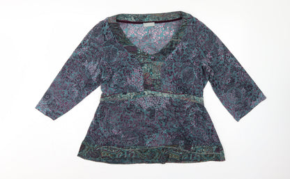 Per Una Women’s Multicoloured Paisley Wrap Blouse Size 20