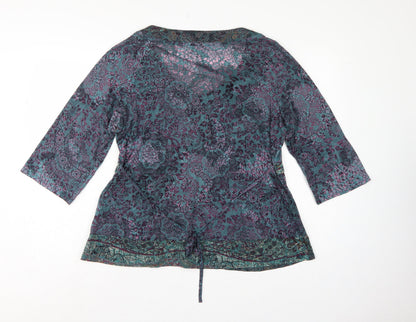 Per Una Women’s Multicoloured Paisley Wrap Blouse Size 20