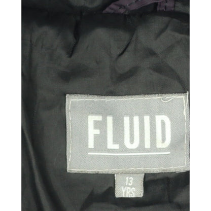 Fluid Boys 13 Years Purple Pink Colourblock Hooded Puffer Jacket