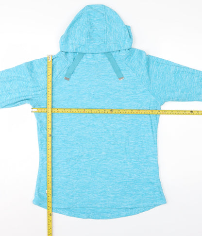 Regatta Womens Blue UK 14 Hooded Pullover Fleece Hoodie