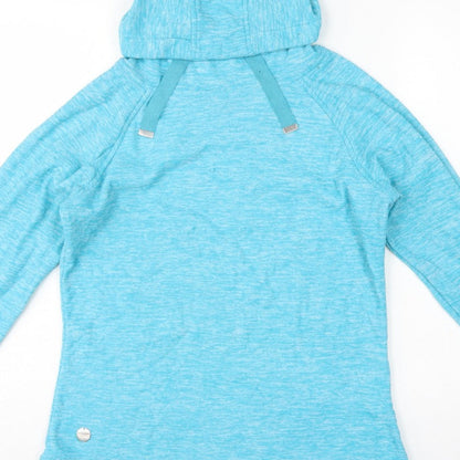 Regatta Womens Blue UK 14 Hooded Pullover Fleece Hoodie