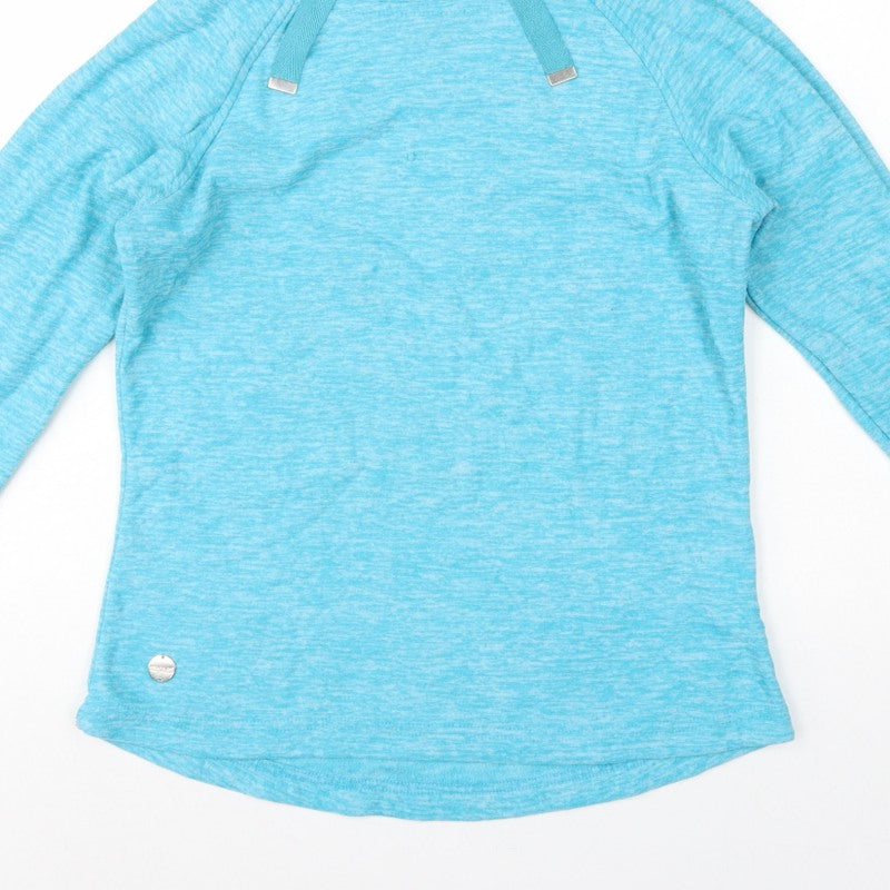Regatta Womens Blue UK 14 Hooded Pullover Fleece Hoodie