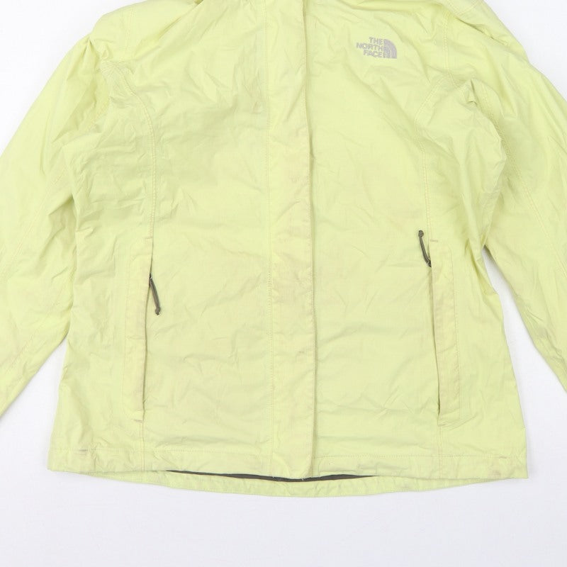 The North Face Women Yellow M HyVent Hooded Ski Jacket
